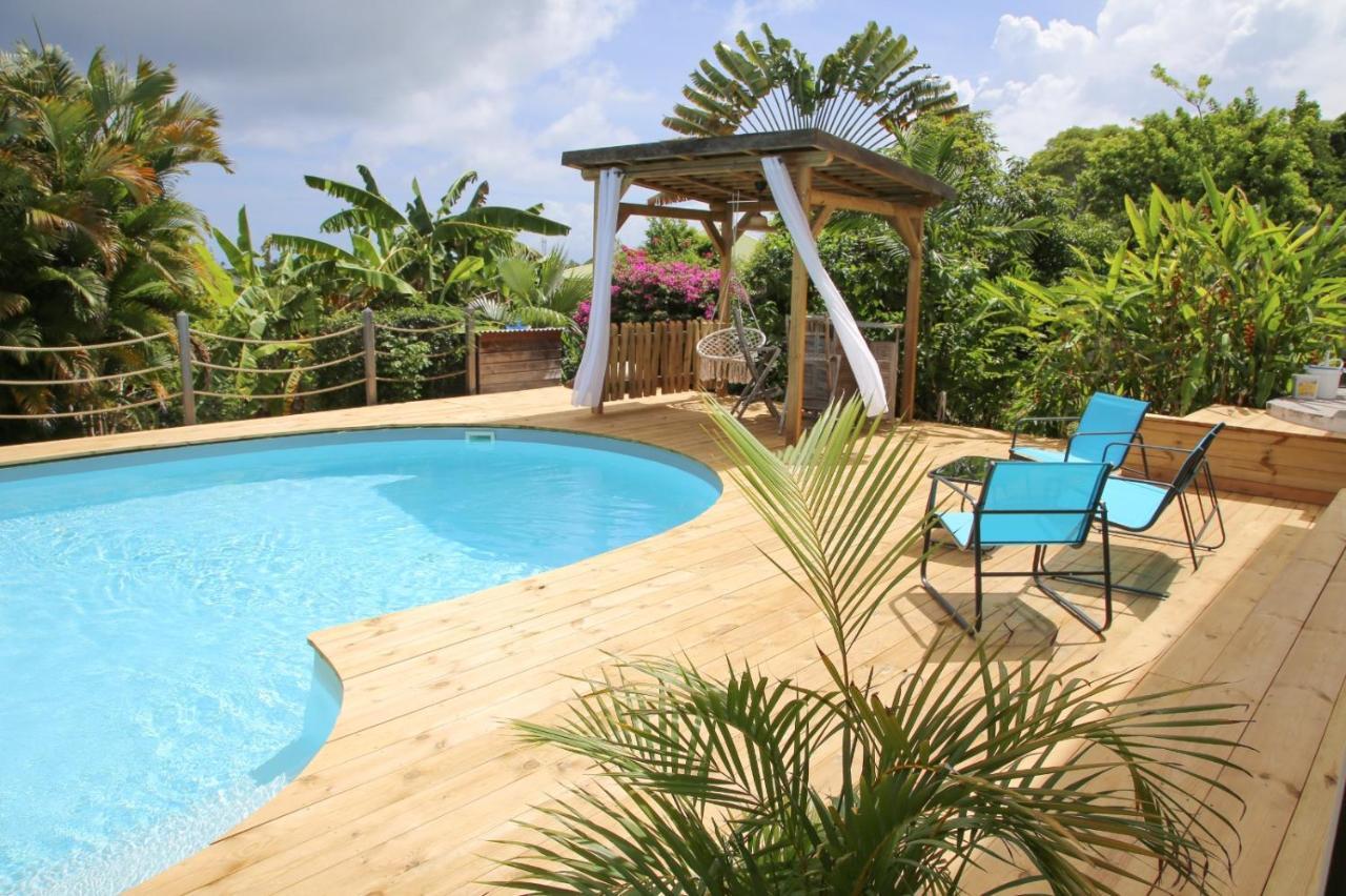L Orchidee Bleue, Bas De Villa, Vue Mer, Piscine Privee Сент-Анн Экстерьер фото