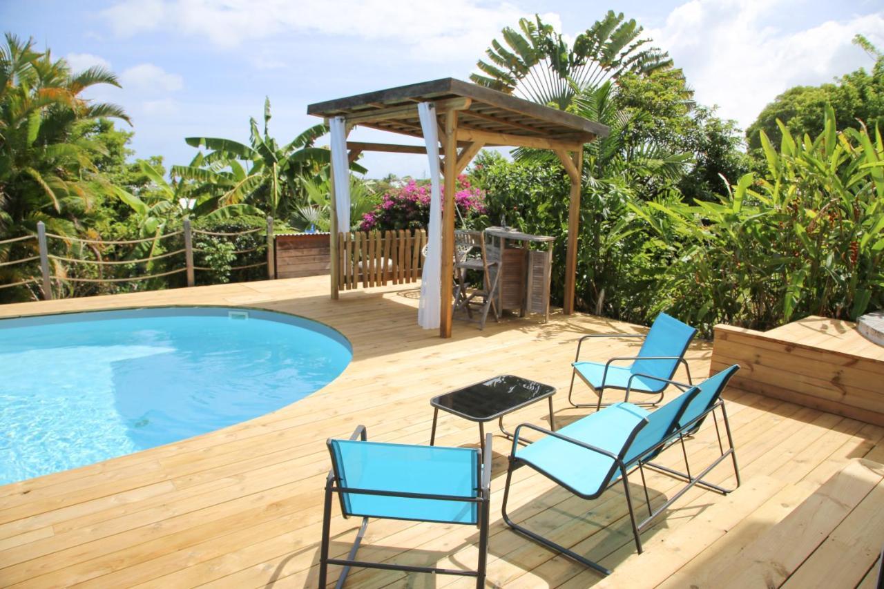 L Orchidee Bleue, Bas De Villa, Vue Mer, Piscine Privee Сент-Анн Экстерьер фото