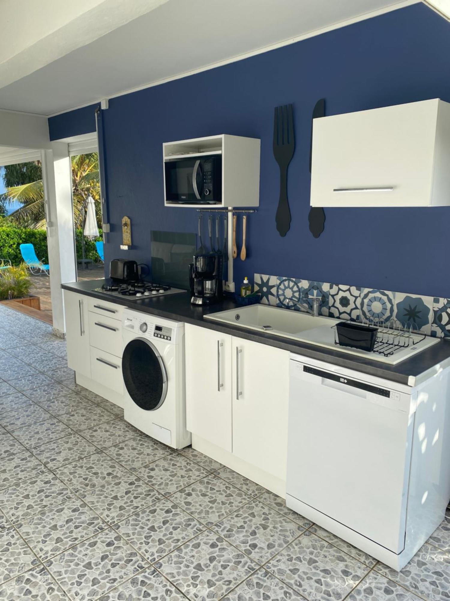 L Orchidee Bleue, Bas De Villa, Vue Mer, Piscine Privee Сент-Анн Экстерьер фото